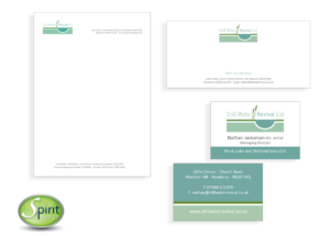 Design, artwork and print of letterhead, compliment slip and business cards